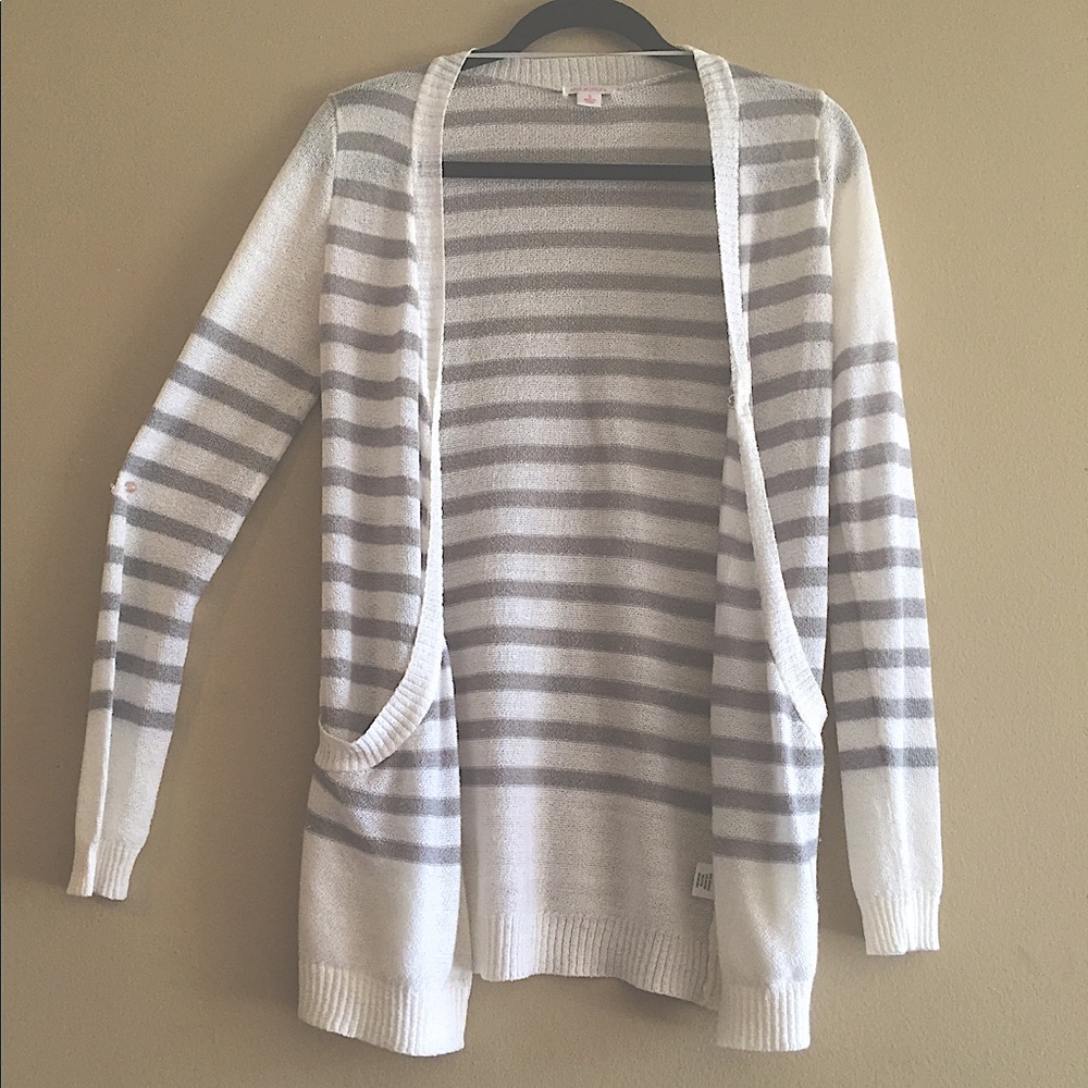 Stripped knit cardigan